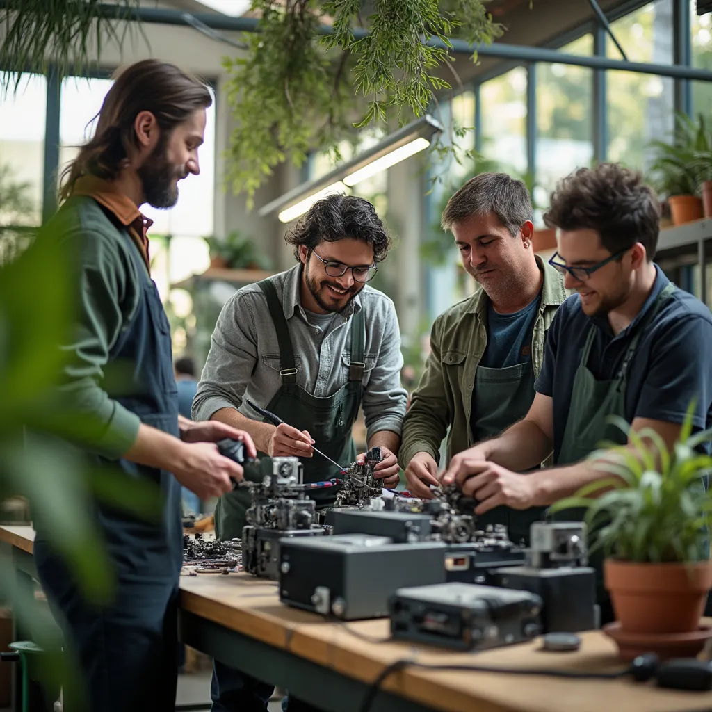 Equipo de reparación ecológico en Argentina en laboratorio